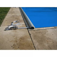 Stangenabdeckung winterfest, Handkurbel, Montageset - Rollschutzabdeckung - Pool & Teich
