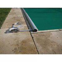 Stangenabdeckung winterfest, Handkurbel, Montageset - Rollschutzabdeckung - Pool & Teich