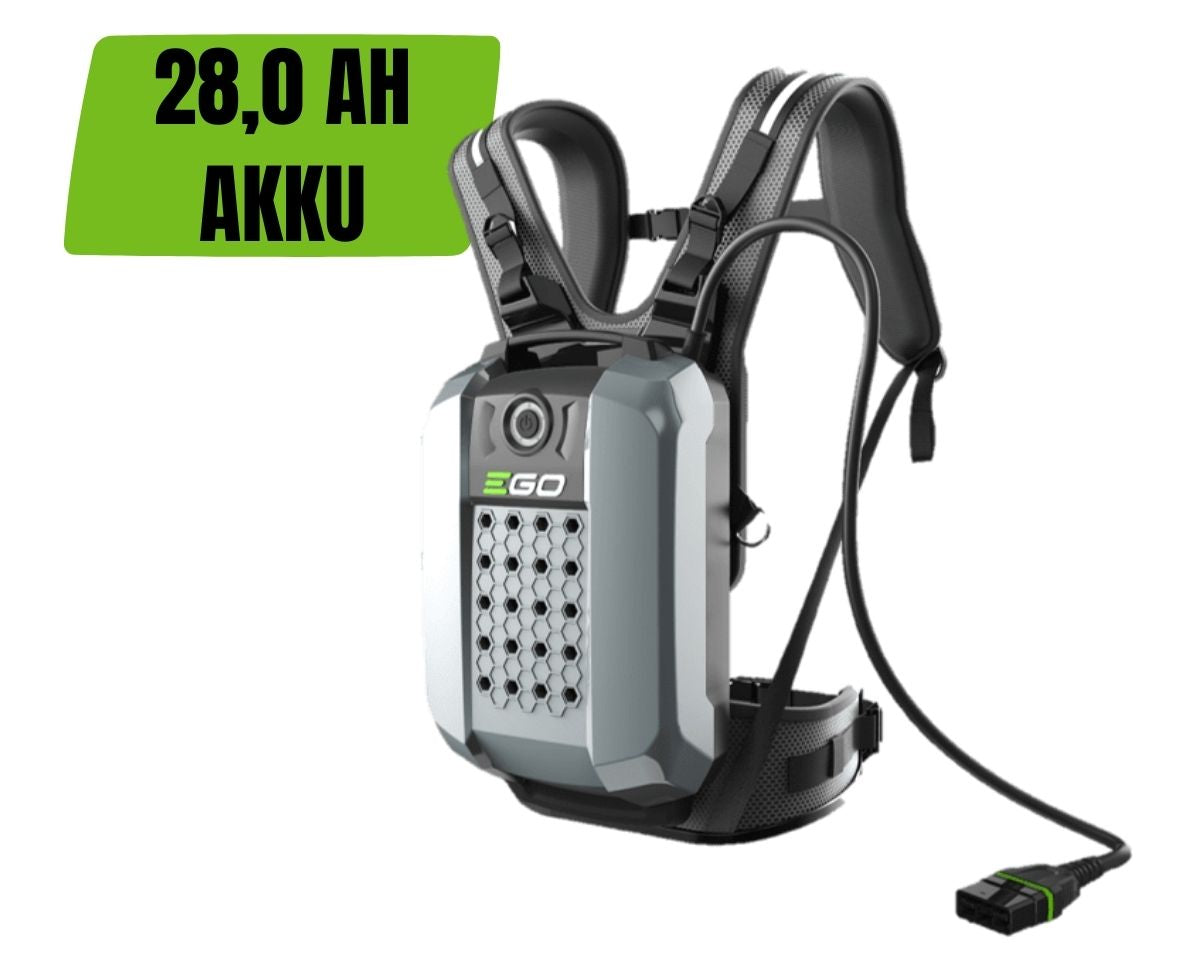 EGO BAX1501 28AH Rückentragbarer Akku mit Tragegurt für Profis