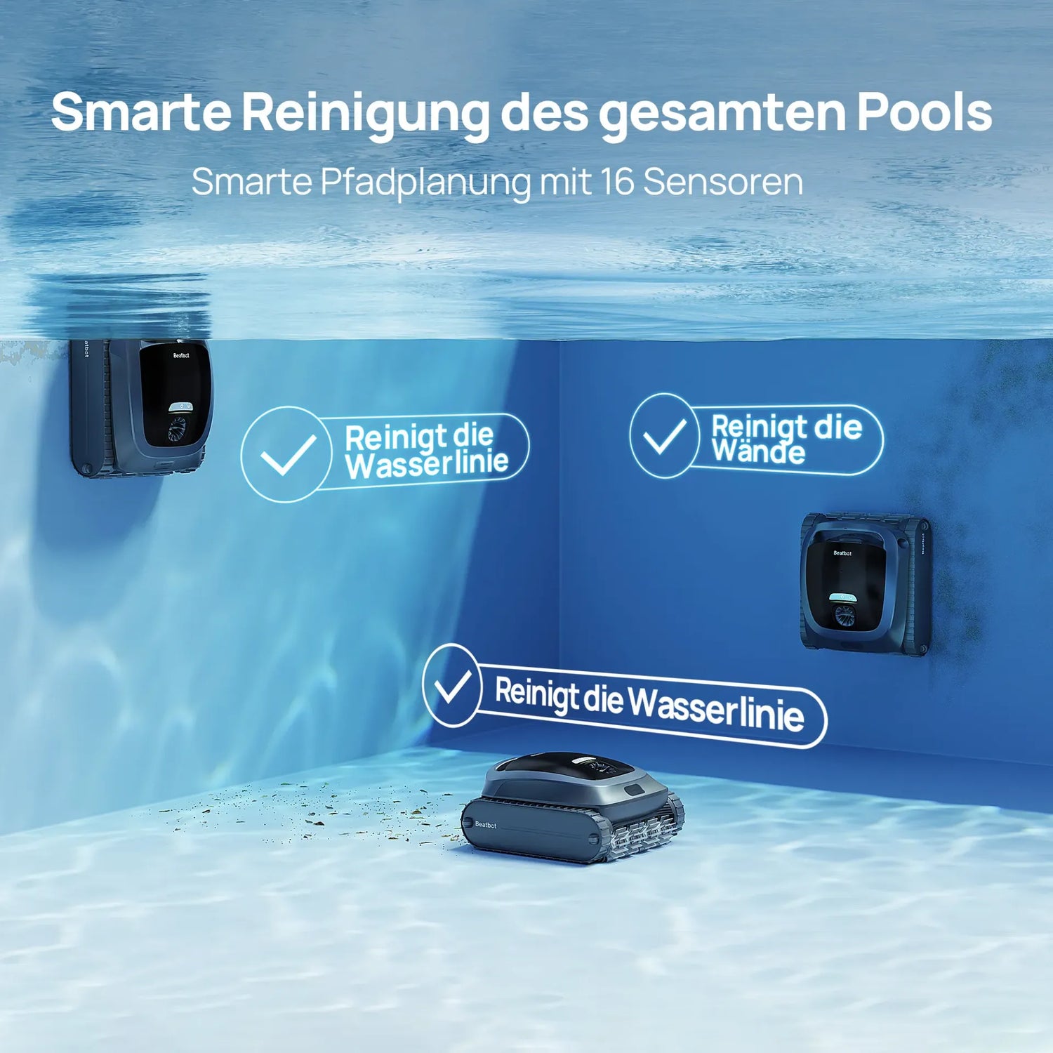 Beatbot AquaSense 2 Ultra – KI-gesteuerter Poolroboter