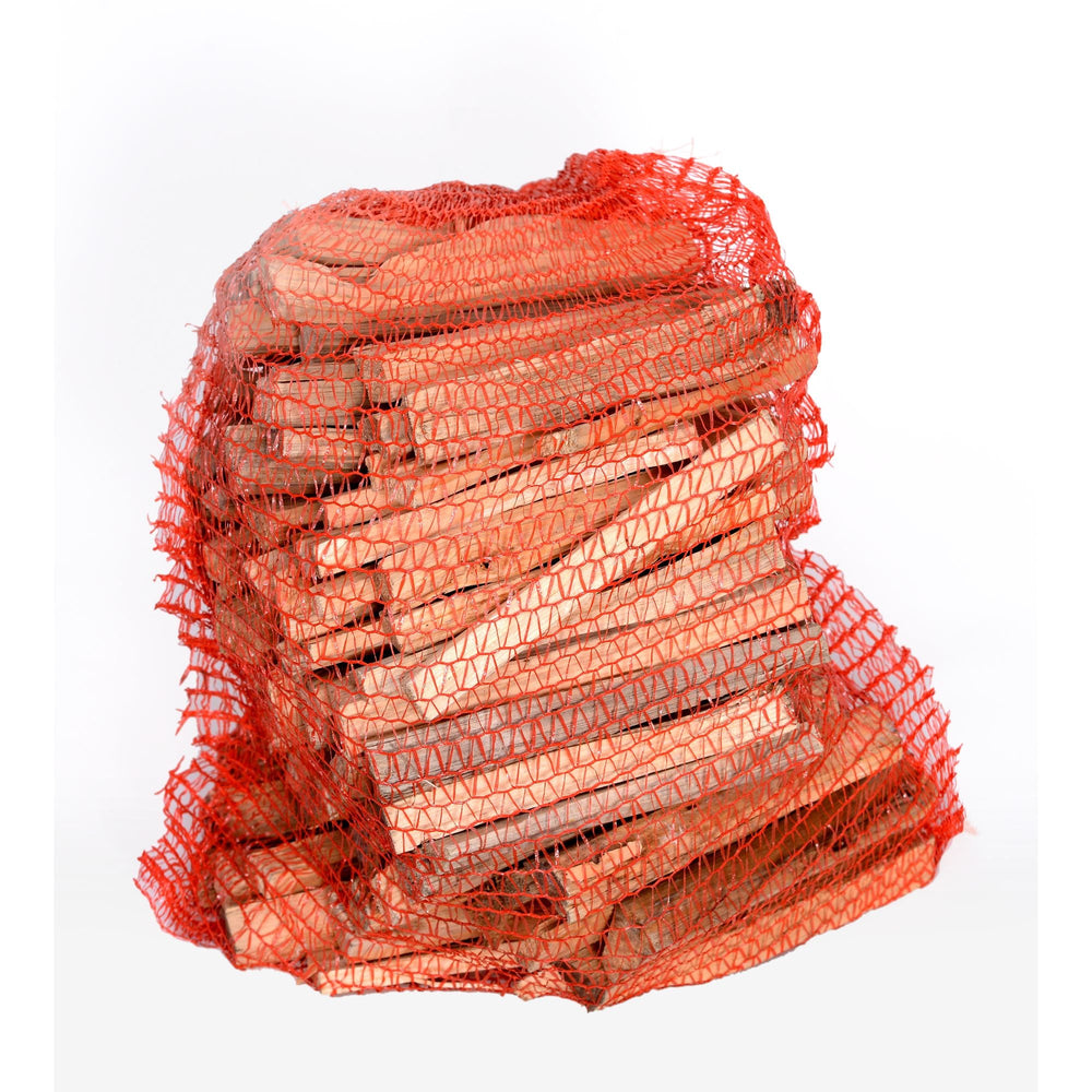 Anzündholz/ Anfeuerholz , 5 dm³ im Netzsack, aus Nadelholz - K6ee1a Z0