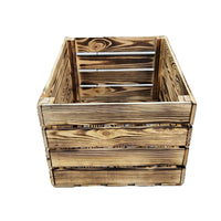 7-er Set Vintage Holzkisten Geflammt – 50x40x30 cm & 40x30x25 cm – Weinkisten & Obstkisten im Used-Look – Dekokisten & Regale – Holzboxen als Möbel & Aufbewahrung – Rustikale Deko