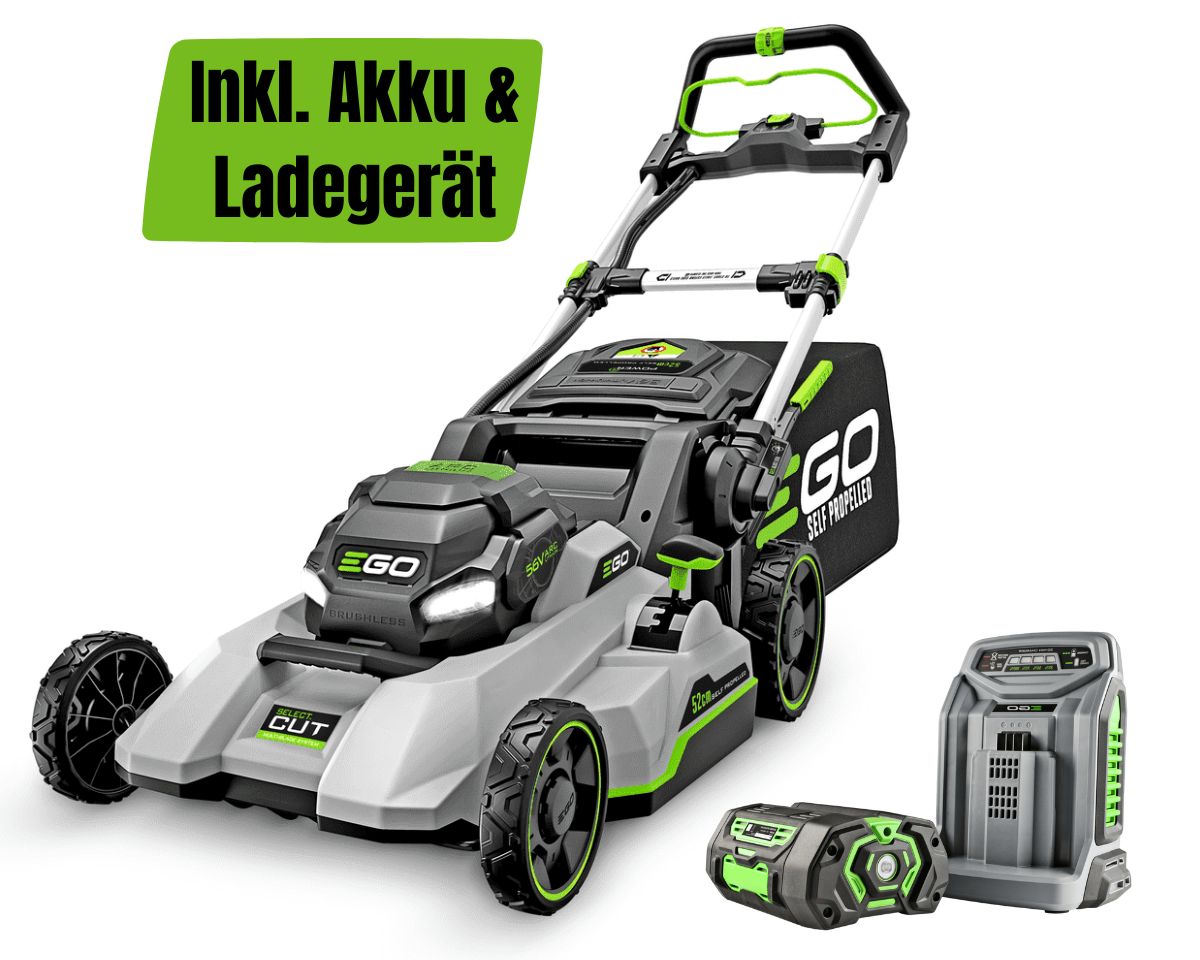 EGO LM2135E-SP Rasenmäher 52cm mit Radantrieb KIT inkl. Akku & Ladegerät