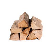 Kaminholz Laubholz-Mix 25 cm Scheitlänge,  im Netzsack  12,5 dm³, kammergetrocknet & sofort brennbereit.