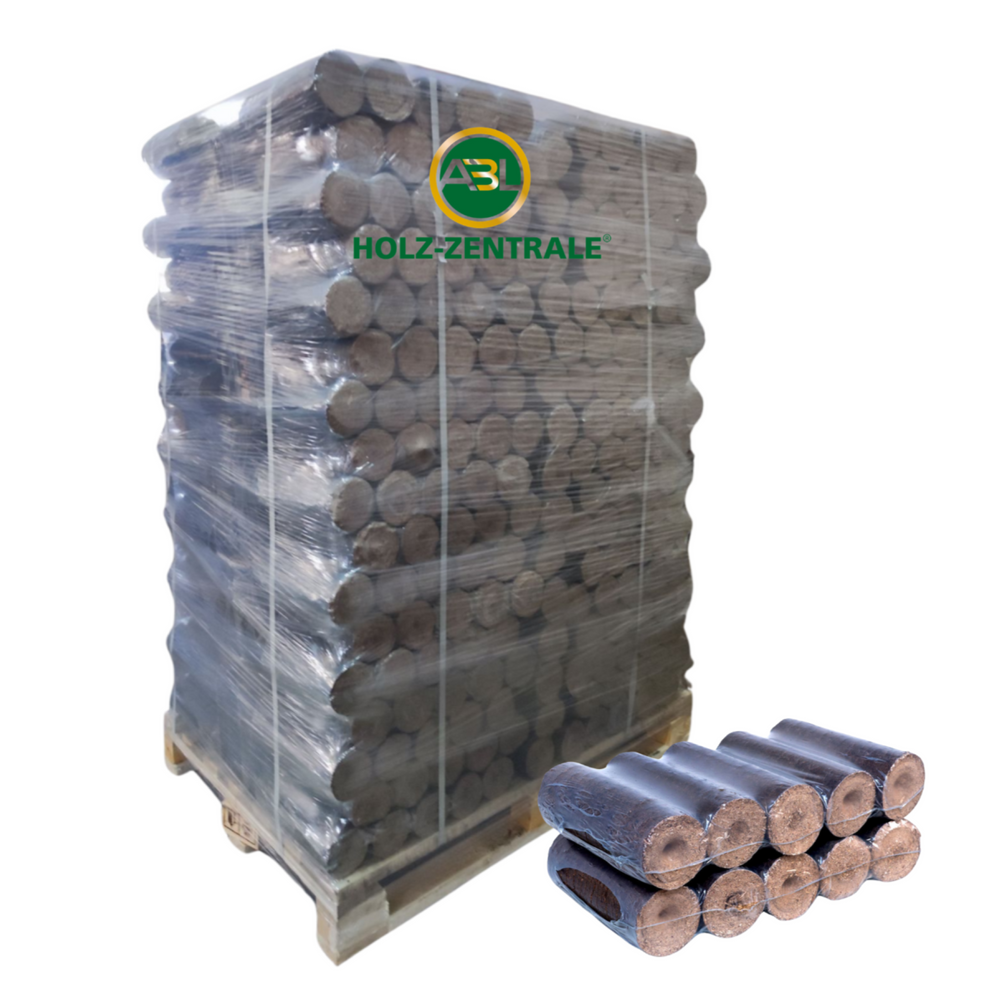 Holzbriketts Nestro (rund) 100% Eiche 10 Kg Packung - K6ee1a Z0