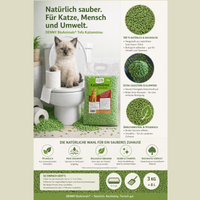 Denny BioAnimals® SET Katzenstreu 18 kg  (9 kg Tofu  + 6 kg Mais + 1 Tüte 3 kg Mais kostenlos)  – natürlich & biologisch abbaubar – saugstark, klumpend, staubfrei & geruchsneutral – nachhaltige Katzenstreu aus Pflanzenfasern.