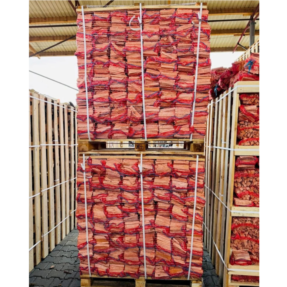 Anzündholz/ Anfeuerholz , 5 dm³ im Netzsack, aus Nadelholz