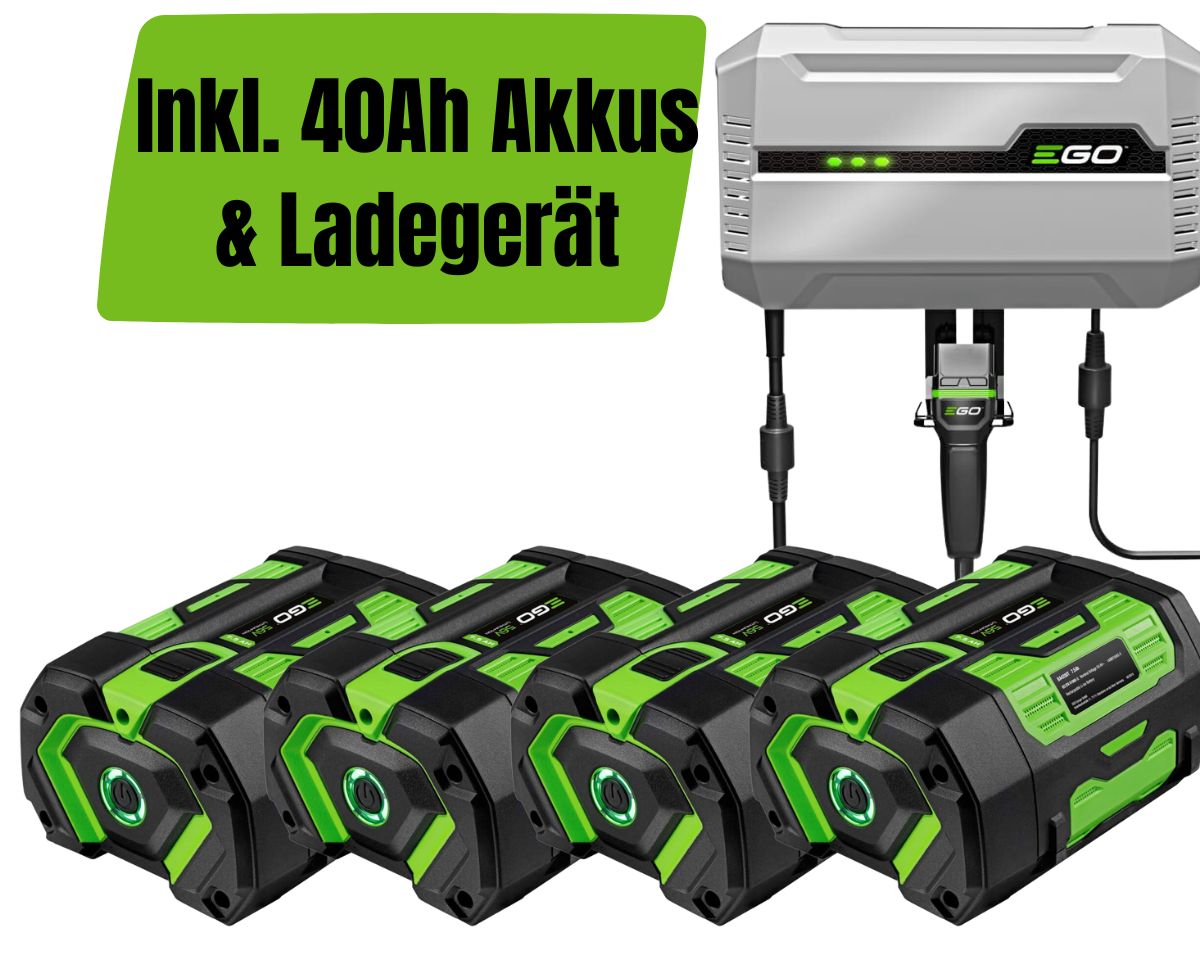 EGO TR4201E Aufsitzmäher 107cm KIT