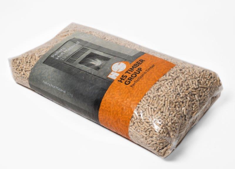 HS Timber Holz Pellets Sackware 15kg Sack 66 Sack