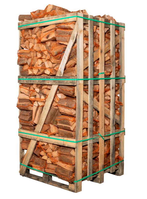 Brennholz Buche 25 cm 80 Sack Palette