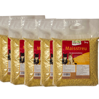 Maisstreu  15 kg (5 Säcke je 3 kg), 40 L Mais-Katzenstreu  –  natürlich & biologisch abbaubar – klumpend, staubfrei & geruchsneutral – nachhaltige Katzenstreu aus Maisfasern.