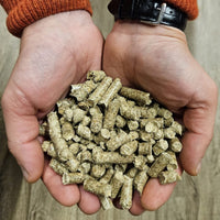 Miscanthus Pellets Einstreu 1000 kg Big Bag – 100 % Naturprodukt aus Elefantengras – Staubarm, Saugstark & Geruchsbindend – Pferdeeinstreu, Tiereinstreu, Stallpellets, Kompostierbar