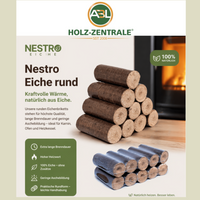 3 er Set Holzbriketts 30 kg – RUF Buche, Pini-Kay Eiche, Nestro Eiche je 10 kg Verpackung– Hochwertige Kaminbriketts, lange Brenndauer, wenig Asche, CO2-neutral – 3 Sorten Premium Brennstoff