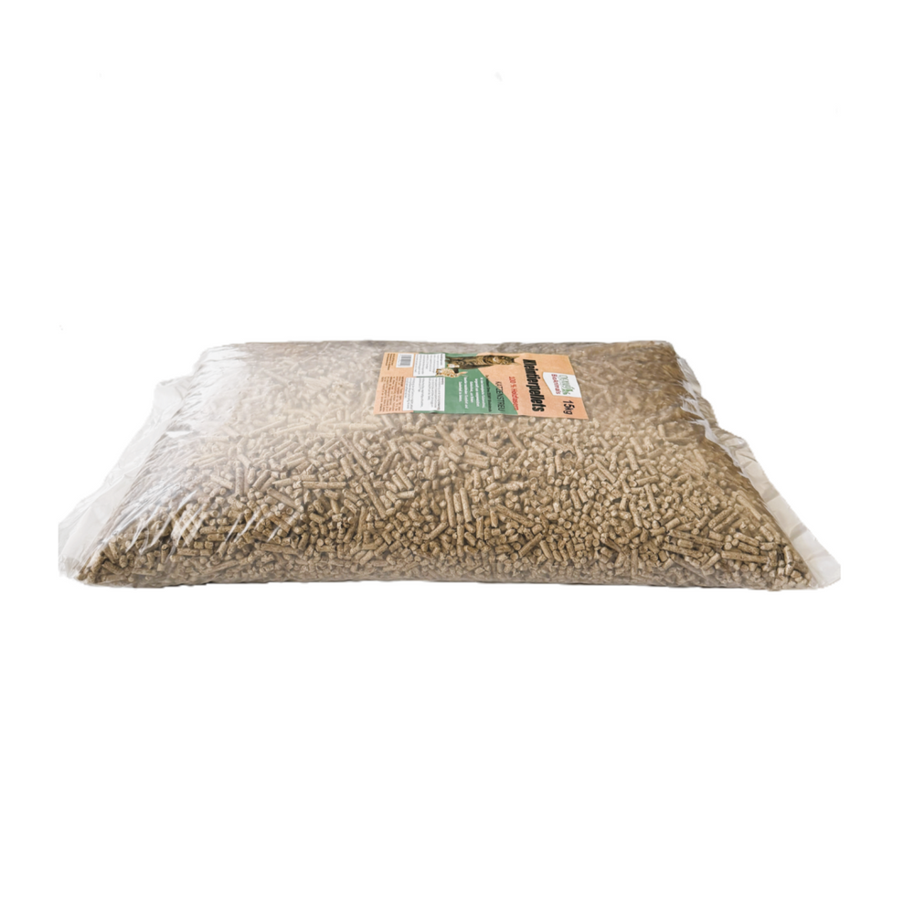 Denny BioAnimals® Kleintierstreu, Katzenstreu Holzpellets 30 kg (46 L) – 100% natürliche Einstreu für Katzen, Kaninchen, Hamster & Meerschweinchen – Staubfrei, Saugstark, Geruchsbindend, Öko Kiefernholz