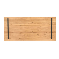 Tischplatte Eiche massiv 4 cm,  in 140-240 cm Länge,  mit Baumkante oder gerade Kante , Kratzfest & natürlich geölt, Hochwertige Massivholzplatte