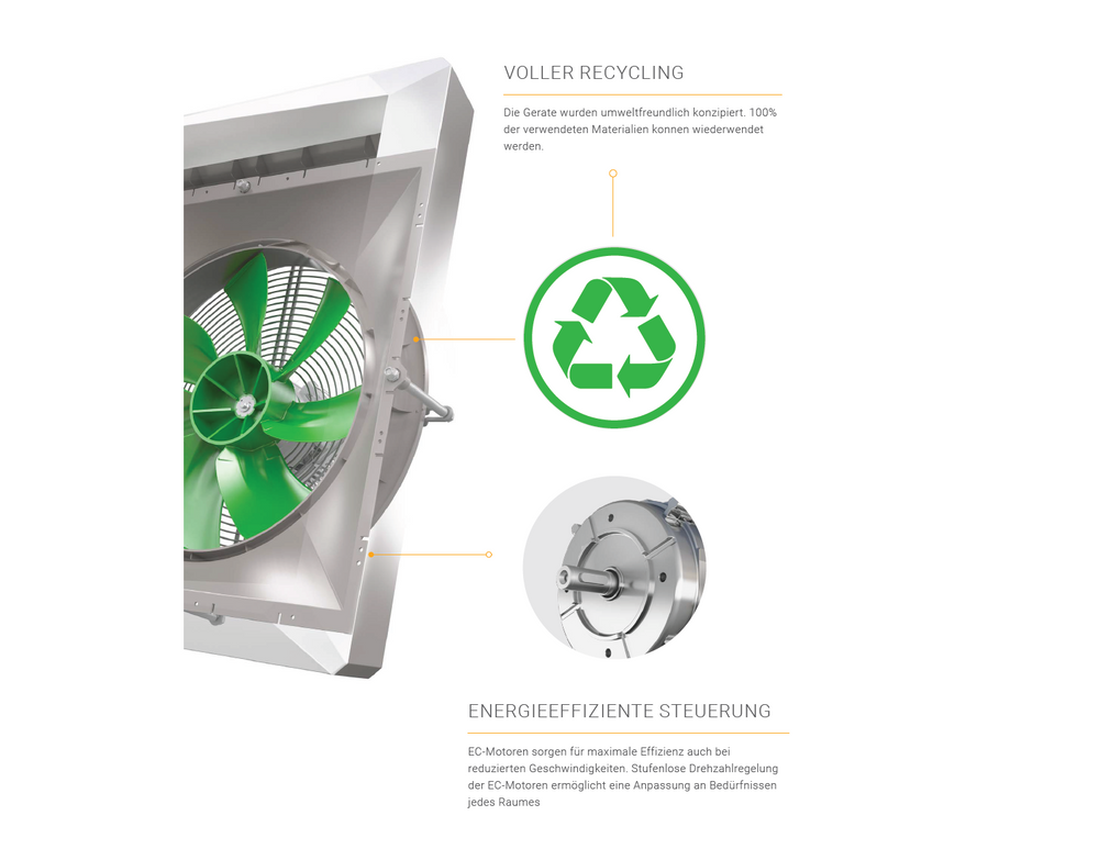 Volcano VR mini AC Wasser-Lufterhitzer 3–20 kW – Hallenheizung, 2.100 m³/h, IP54