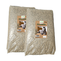 Weizenstreupellets 8 mm. 1 Palette 945 kg, 63 Säcke je 15 kg– 100 % Naturprodukt aus Weizenstroh – staubarm, saugstark & kompostierbar – Einstreu für Pferde, Kleintiere & Stall