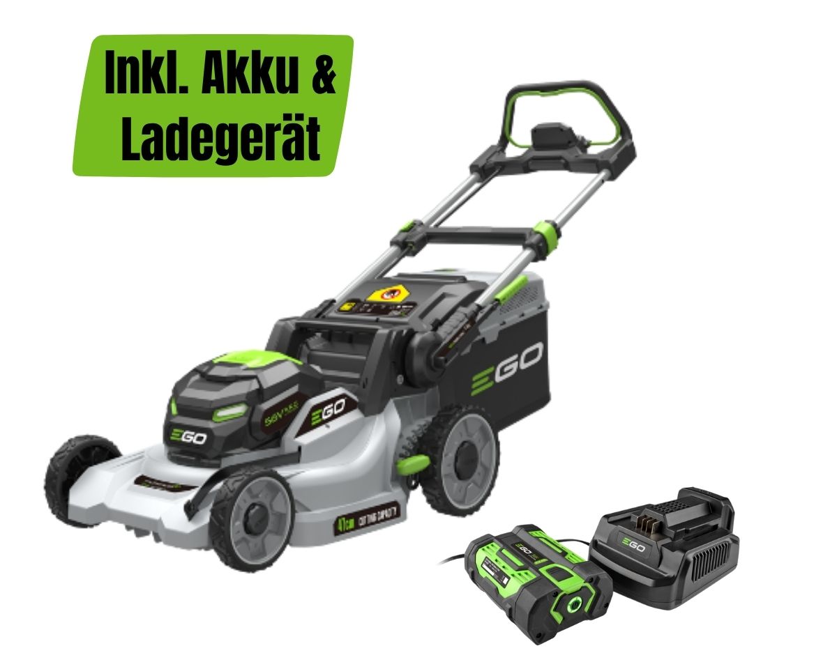 EGO LM1711E Rasenmäher 42cm ohne Antrieb KIT inkl. Akku & Ladegerät