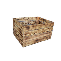 5- er Set  Vintage Holzkisten Geflammt – 50x40x30 cm & 40x30x25 cm – Weinkisten & Obstkisten im Used-Look – Dekokisten & Regale – Holzboxen als Möbel & Aufbewahrung – Rustikale Deko