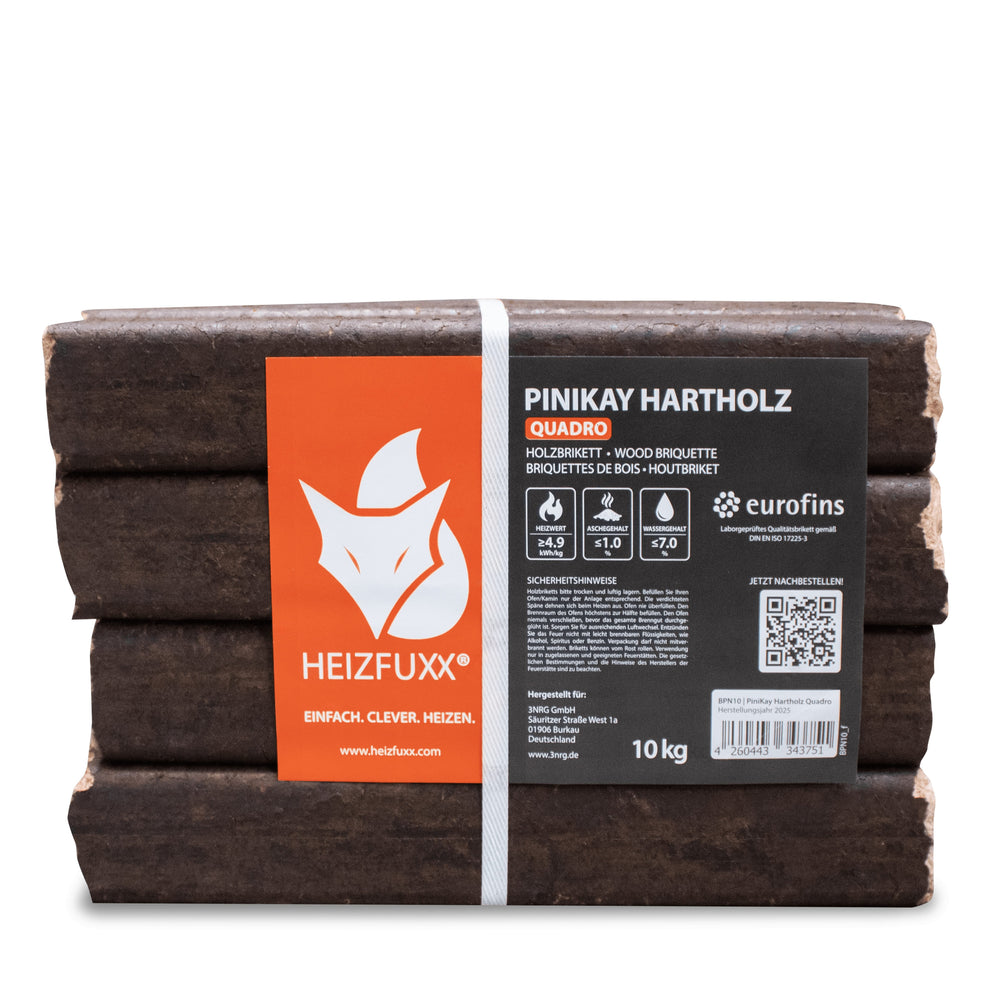 Holzbriketts 300 kg, (Palette, 30-St)