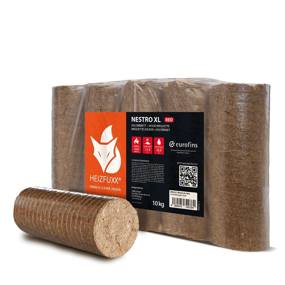 Holzbriketts Nestro XL Red 300 kg, (Palette, 30-St)