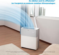 Midea PortaSplit mobile Split-Klimaanlage mit Wärmepumpe, 12000 BTU, 3.5 kW, Weiß