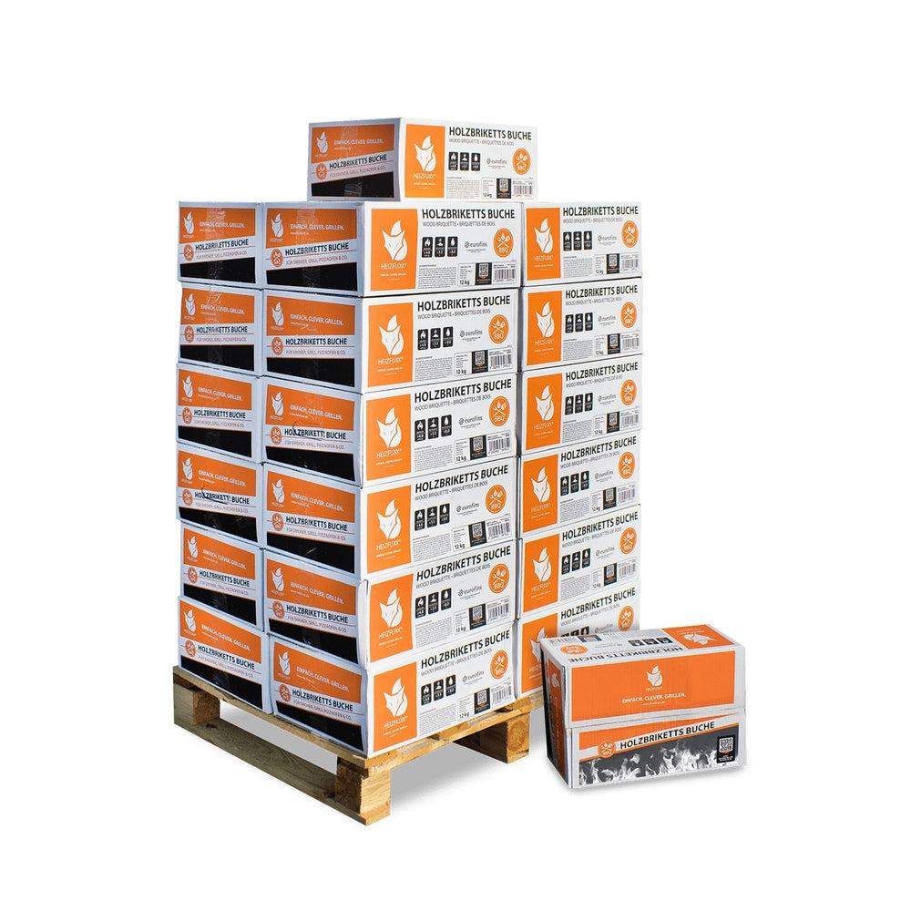 Holzbriketts Nestro Hartholz M 300 kg, (Palette, 25-St)