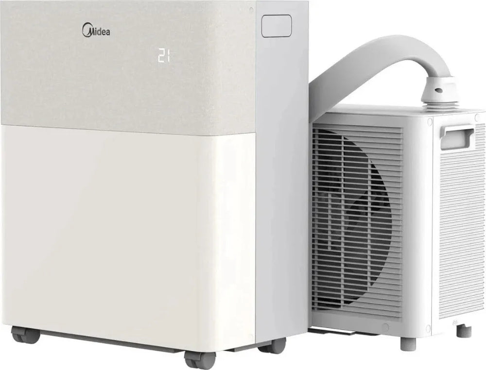 Midea Comfee PortaSplit mobile Split-Klimaanlage mit Wärmepumpe, R32, 3.5 kW, Weiß