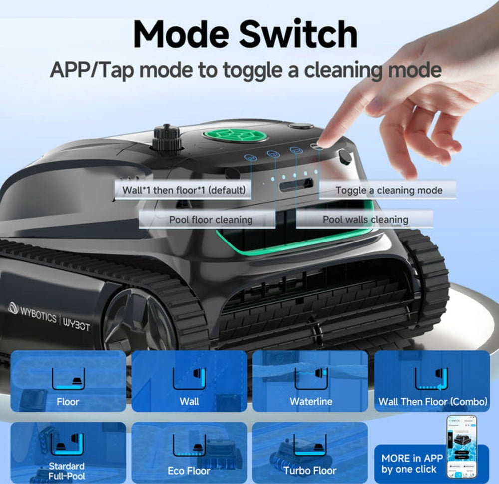 Oase Wybot S2 – Kabelloser Akku-Poolroboter mit App-Steuerung